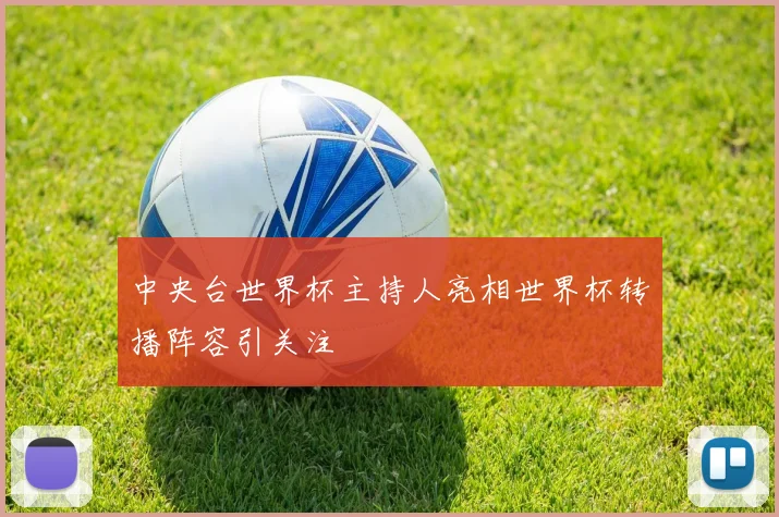 中央台世界杯主持人亮相世界杯转播阵容引关注