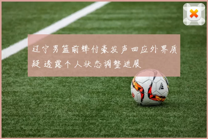 辽宁男篮前锋付豪发声回应外界质疑 透露个人状态调整进展