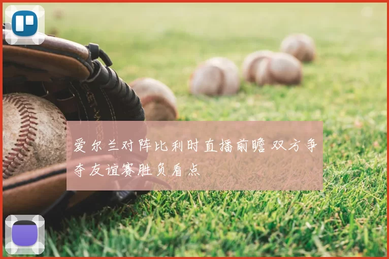 爱尔兰对阵比利时直播前瞻 双方争夺友谊赛胜负看点